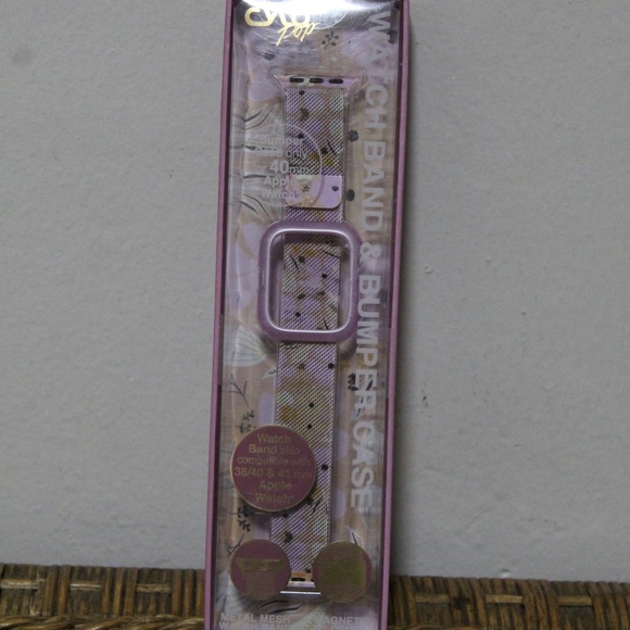 Cylo Pop.  Metal Mesh  Watch Band & Bumper Case. for Apple 41mm.  40mm.  38mm. - Picture 2 of 5